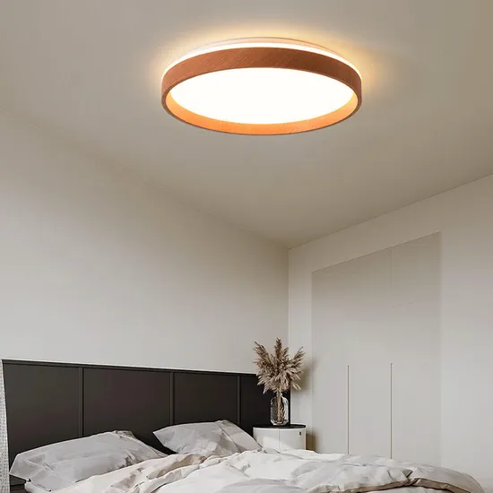 New! Ultra Thin 5cm Living Modern LED Ceiling Wood Light Fixtures for Bedroom