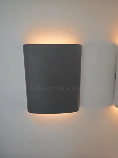 Touch on/off/Dimmable Magnetic Black Wall Night Lamp Corridor Light