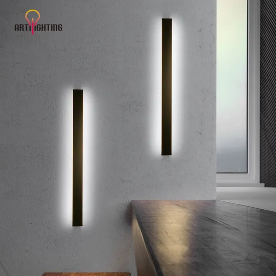 Indoor Outdoor High Quality Long Linear LED Wall Light with 100V-227V 220V Dimmable Daylight Luminaire Lamps