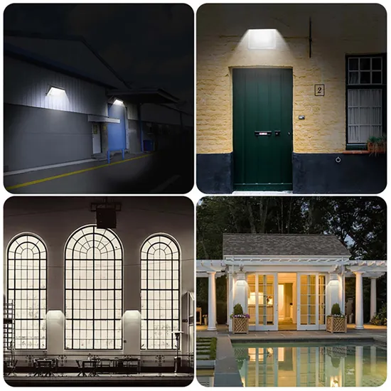 Solar-Powered LED Motion Sensor Outdoor Wall Light