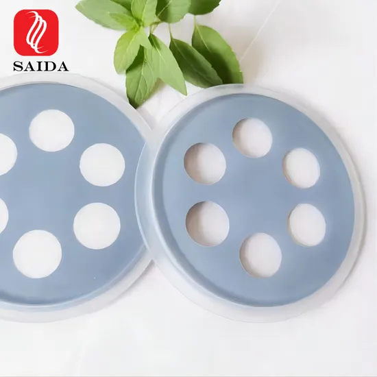 Custom 4mm 5mm 6mm Round Tempered Step Glass for Floor Light Cover with Step Edge and Silk Printing