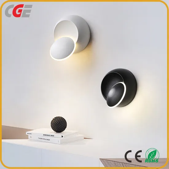 European Modern Rotatable Adjust Round Customize Indoor Walkway Entrance Living Room Bedroom Bedside LED Wall Lamp
