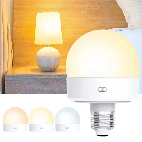 RGB Remote Control Rechargeable E26 E27 LED Light Bulb Emergency Smart Home Lighting