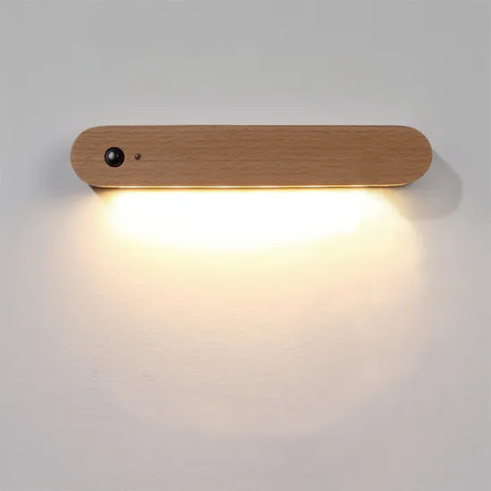 Beech Wood Magnetic Infrared Induction Light, Corridor Entrance Door