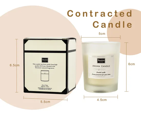 Scented Luxury Wax Candles in Glass Jar Aromatic Candles Customized Scented Candle