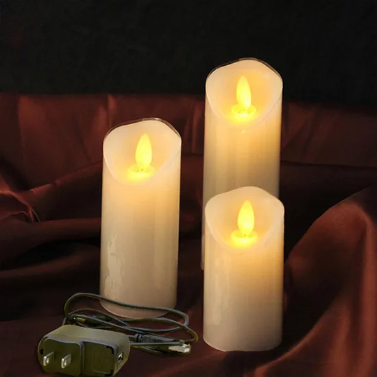 Home Party Wedding Christmas Decoration Paraffin Wax Candle Light LED Flameless Pillar Candles