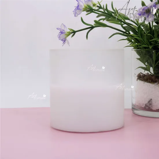 Battery Operated Flameless LED Glass Moving Wick Candle for Home Decor