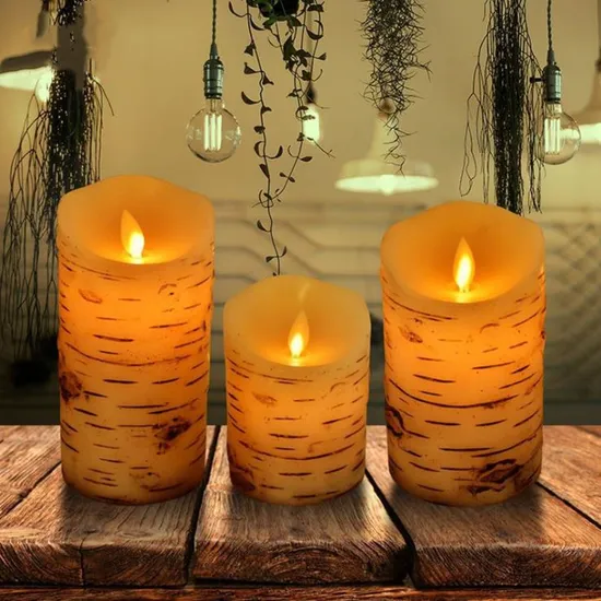 Home Decoration Rechargeable Flameless LED Candle with Remote