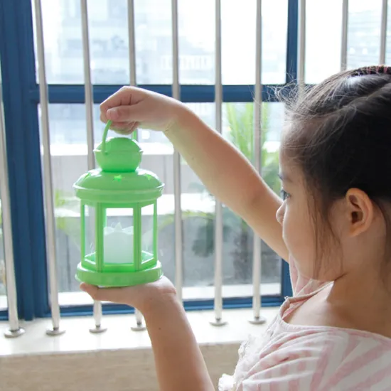Decorative Star Pattern Antique ABS Hurricane Lantern