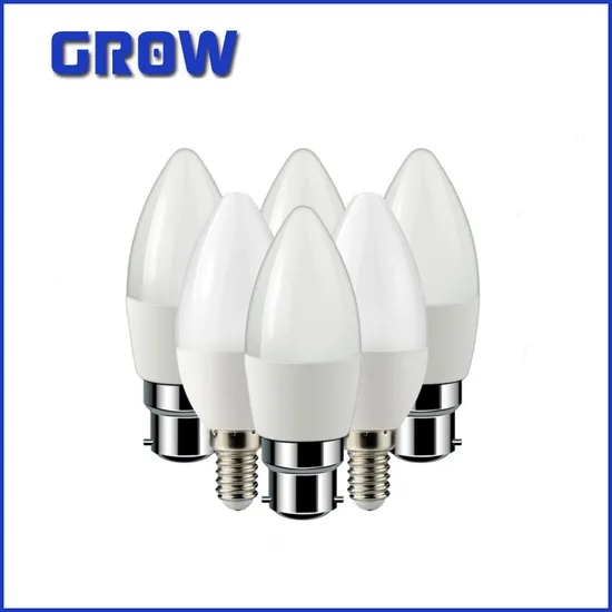 Hot Sale LED Candle Bulb C37 7W E14 B22 Frosted Plastic Cover Energy Saving Lamp with CE RoHS ERP Approval LED Bulb Light for Indoor Lighting
