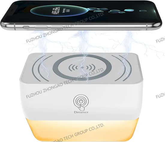OEM/ODM Portable AC220-240V LED Lights Quick Qi Wireless Charging for Bedroom Bedside Lamp Lantern