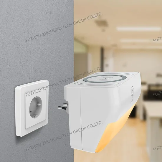 LED Night Light with Qi Wireless Charger Cellphone Power Bank Socket RGB Night Light Wall Light