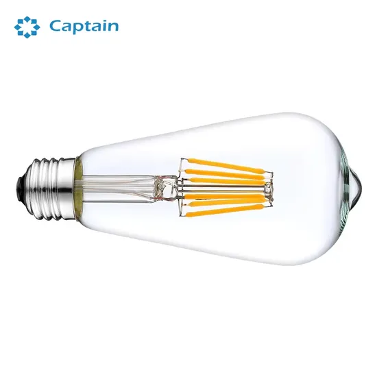St64 E27 2700K 3000K 4000K 120V 220V Clear Glass LED Edison Filament Bulb
