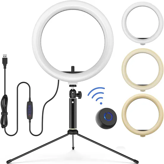 Ring Light Makeup Mirror Selfie Ring Light for Phone and Camera