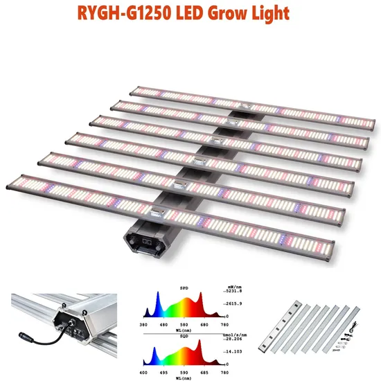 4*4FT Rygh-G1250 Indoor Medical Plant Full Spectrum LED Grow Light 660nm 730nm UV