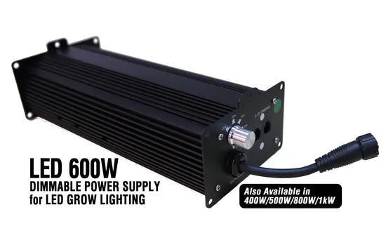 600W Dimmable LED Driver Power Supply for LED Grow Light