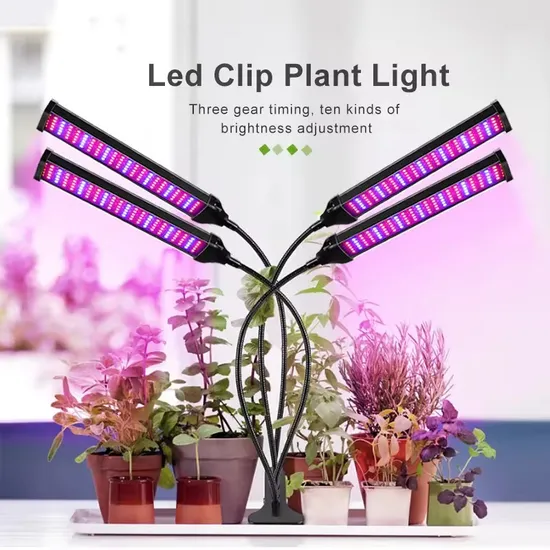 Versatile LED Grow Light with Adjustable Clip and Fill Feature