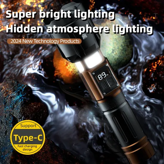 Warsun G97 High 1500lumen Outdoor Torch Aluminum Scalable Multiple Light Sources Adventure Hunting High Power Flashlight