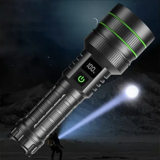 60W High Power Flashlight 1000m Long Range Zoomable LED Powerful USB Rechargeable Tactical Torch Light Flashlight