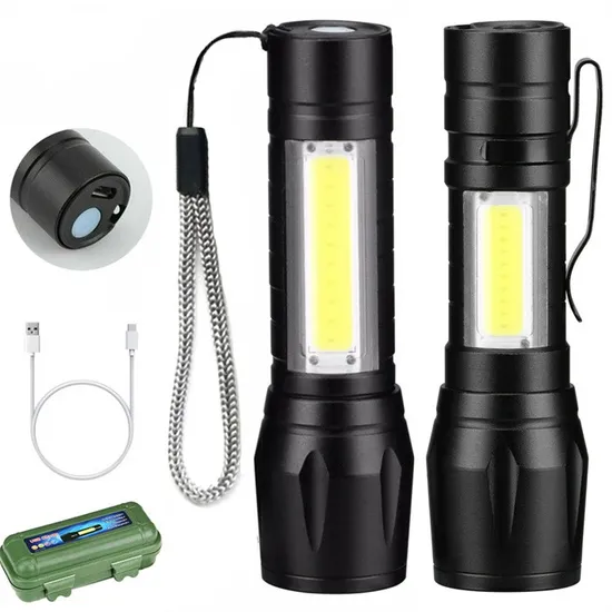 3W Mini LED USB Rechargeable Flashlight