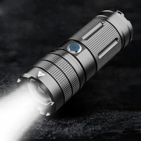 Strong Lumen COB Rechargeable Battery Aluminium Casing Outdoor Camping Emergency LED Work Lamp Torch Longshot White Laser Type-C Flashlight