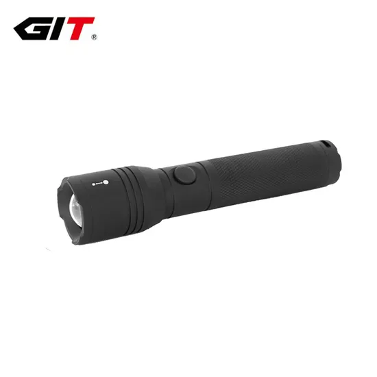 Waterproof Rechargeable Zoomable Hand Torch LED Flashlight for Outdoor