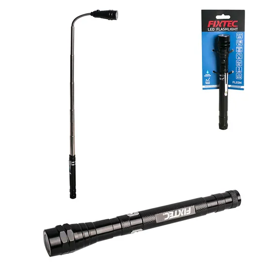 Fixtec Magnetic Pickup Tools 3 Ultra-Bright LED 30lm Telescoping Magnetic Flashlight Pick up Stick Cool