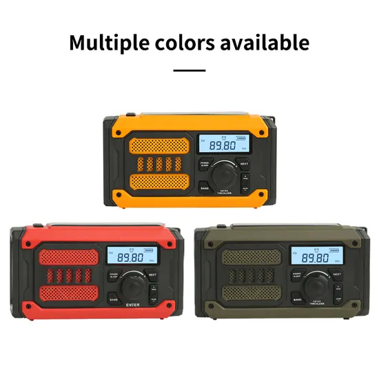 Portable Emergency Weather Radio with Clock Alarm Countdown, Sos Alarm, Am/FM and LED Flashlight