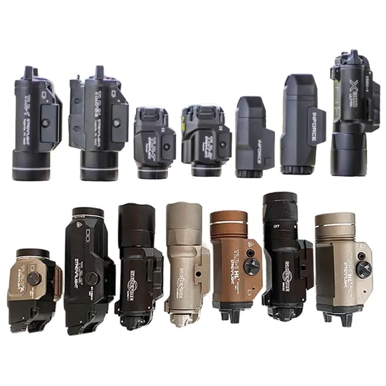 Weapon Aluminum Tactical Handgun Flashlight Combo Pistol Flash Light