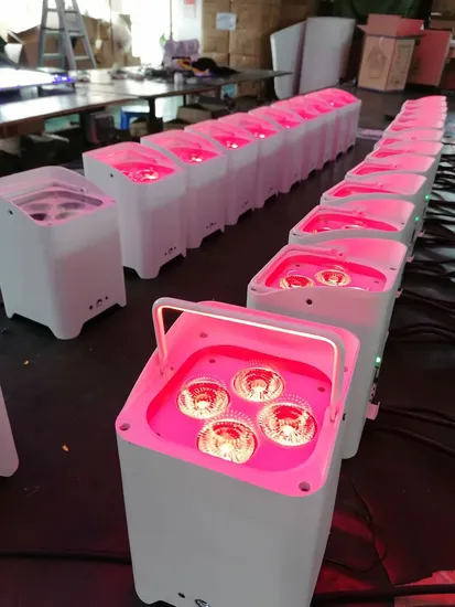 Rigeba Disco DJ 4*18W 6in1 Battery Operated LED Light for Costume Decoration