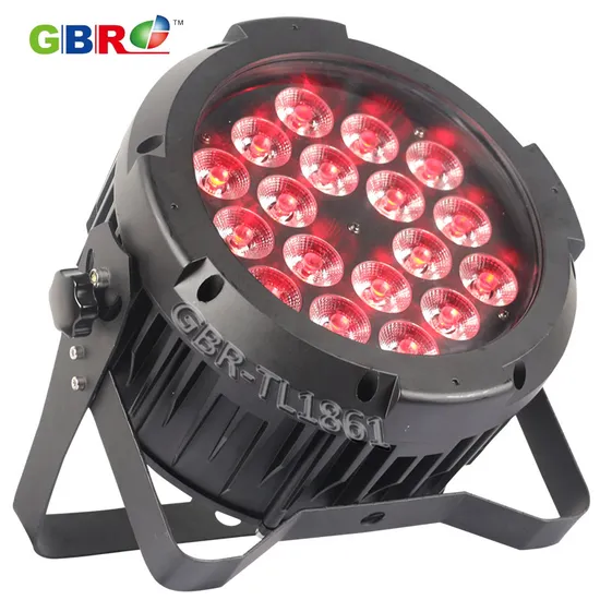 Gbr-Tl1861 18X15W RGBWA+UV 6in1 LED Outdoor LED PAR Can Light