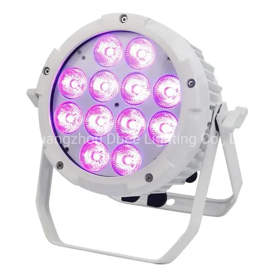 White Body White Cover Wedding PAR Uplights Waterproof PAR Light 12*18W RGBWA UV Battery Powered LED IP65 PAR Light Outdoor Wireless LED Flat Light 9PCS*18W
