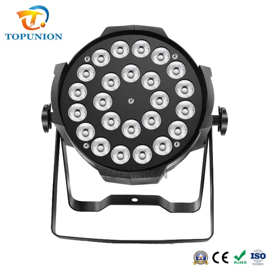 24PCS Indoor Aluminium Slim Body DMX LED PAR Can Lights Stage Lighting