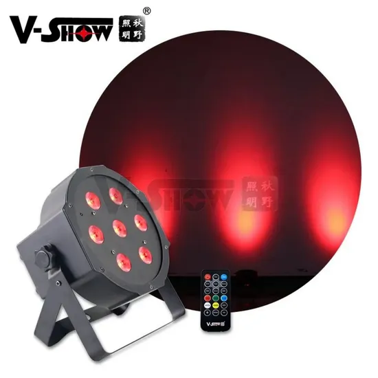 V-Show LED PAR 7*10W RGBW 4in1 Mega Black PAR Light LED Full Color PAR Light