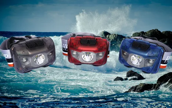 Clear Chell Super Light Weight 45g Ipx6 Double Switch White XPE+2 Red LED AAA 5 Mode Flashing Headlamp for Sports Running Hunting Fishing Warning Headlamp