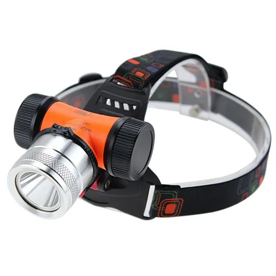 Double Lamp Bead High Powerful 5W Rechargeable T6 LED Underwater Diving Head Torch Flashlight LED Scuba Diving Headlamp