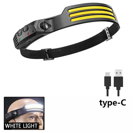 Waterproof Sensor LED Headlight XPE COB for Fishing Camping Hiking