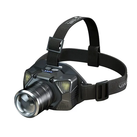 Warsun W81s Aluminium ABS 800lm Zoomable Headlamp Ipx4 Red Light Warning Conventional Riding Hiking Headlight
