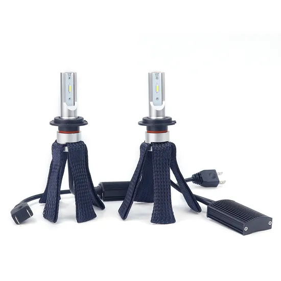 2022 New Design Copper Braid Fin Belt Strip LED Headlight Bulb Headlamp Bulb H1 H3 H4 H7 Car Light 6500K Car LED