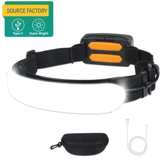 3 Modes Ipx6 Waterproof Lightweight Flashlight Type-C Rechargeablesuper Bright 1500 Lumens 220 Wide Beam Headlamp