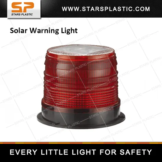 LED Rotating Solar Warning Light for Traffic Safety
