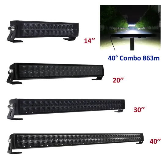 High Power off Road 360W 52inch LED Bar Curve 50inch 32 42 22 Inch Combo Dual Row Offroad 4X4 Curved 12D LED Light Bar for Truck