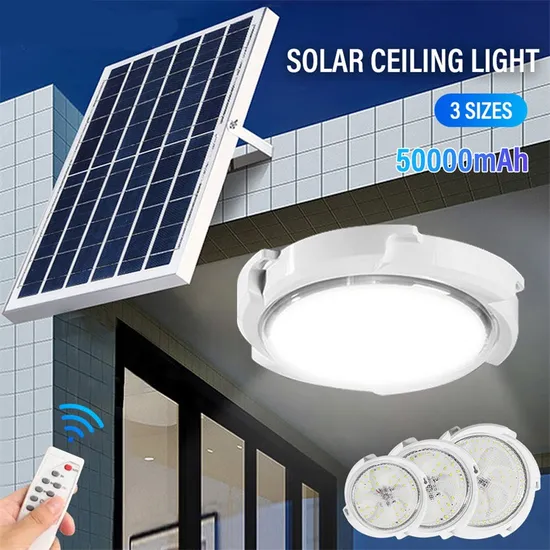 Home Indoor Waterproof Outdoor IP65 ABS Fixture Solar Ceiling Light
