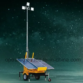Cost Effective Silent Long Lasting Portable Solar Light Tower