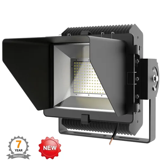 Outdoor LED Flood Light with 5-Year Warranty IP67 120-Degree Beam 100W-400W Aluminum Lamp Body for Sports Stadiums ETL LED Building Lighting