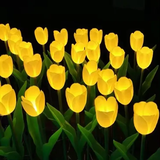 Outdoor Decorative LED Tulip Flower Garden Light for Christmas Decoration