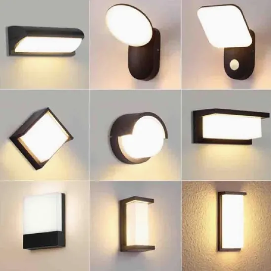 LED Porch Sconce Outdoor Lamp Balcony Garden Entrance Sensor Control Wall Light