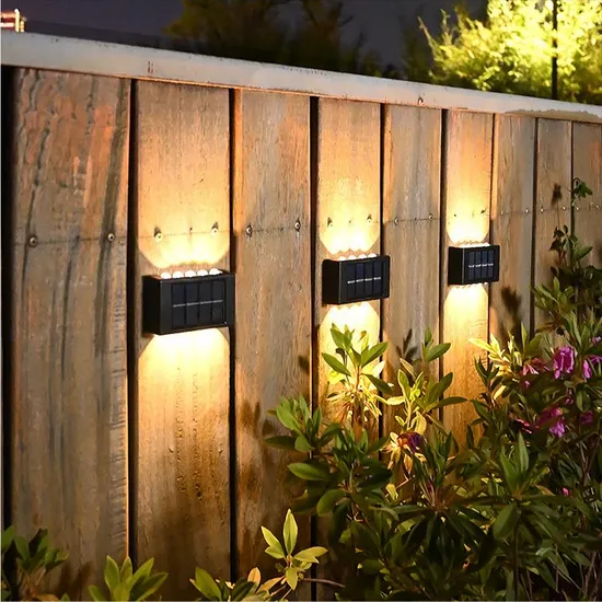 Garden Lawn Waterproof Sensor Motion Fencing Outdoor Wall Mounted Solar Wall Lamp