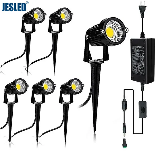 Jesled 2W 15W AC85-265V Landscape Tree LED Garden Spike Light Outdoor Lawn Light Aluminum Waterproof