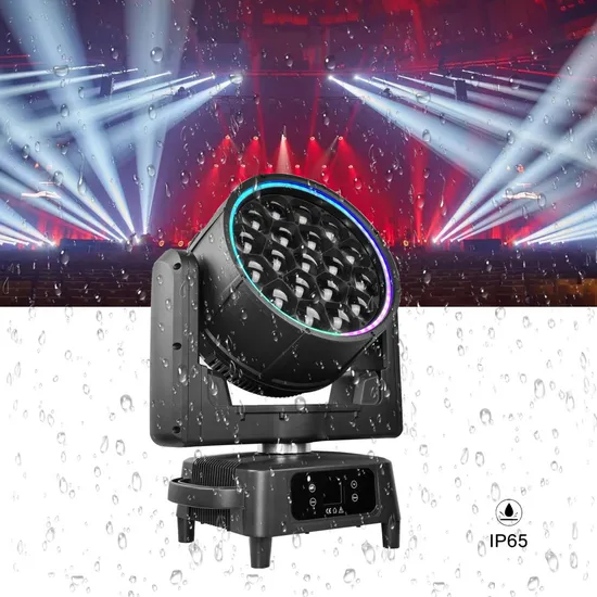 Outdoor Stage Moving Head Light Zoom Wash LED Waterproof Moving Light Stage Lights Wash Beam Big Eye 19X40W RGBW LED Big Bee Eye Moving Head Stage Lighting